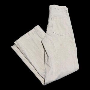 Aeropostale Cotton Blend White High Rise Wide Leg Corduroy Pants Women’s 2 25x27